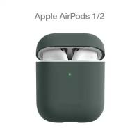 Силиконовый чехол COMMO Shield Case для Apple Airpods 1/2, Dark Gray