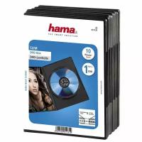 HAMA Коробка HAMA для 1 DVD пластик черный 10шт H-51181