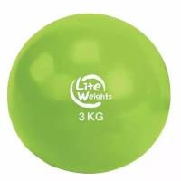 Медбол Lite Weights 3 кг, салатовый (1703LW)