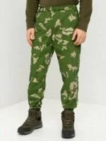 Тактические брюки летние мужские Huntsman Стрелок для охоты, рыбалки, туризма, ткань Сорочка, цвет Березка (р.56-58/182)