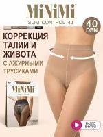 Колготки MiNiMi Slim Control, 40 den, размер 3, бежевый