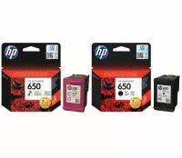 Картридж HP 650(black)+ HP 650(color) Набор из двух картриджей