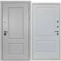 Дверь входная металлическая DIVA ДХ-9 2050х860 Правая Альберо браш грей - Д7 Белый софт, тепло-шумоизоляция, антикоррозийная защита для квартиры