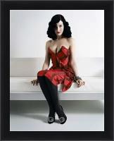 Плакат, постер на холсте Дита фон Тиз (Dita von Teese). Размер 21 х 30 см