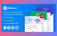 Шаблон Wordpress Bostone - Bitcoin & Cryptocurrency ICO Landing Page Theme WordPress