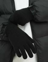 Чёрные перчатки для мальчика, 6-8л