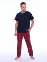Мужская трикотажная пижама Рутатекс с брюками 52/54 размера