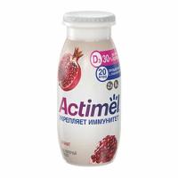 Напиток кисломолочный ACTIMEL Гранат с цинком, обогащенный 1,5%, без змж, 95г