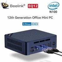 Мини ПК Beelink EQ12 (Intel 12th Gen N100 (3.4 ГГц) RAM 16 ГБ, SSD 500 ГБ, Intel UHD Graphics, Windows 11 Pro), черный