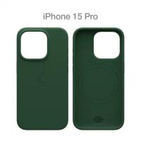 Силиконовый чехол COMMO Shield Case для iPhone 15 Pro, с поддержкой беспроводной зарядки, Green