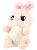 Мягкая игрушка Abtoys Глазастики. Кролик розовый, 18см. M4919