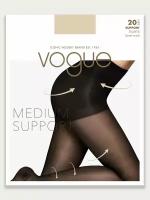 Колготки Vogue Support, 20 den, размер 4, черный, бежевый