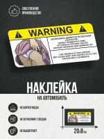 Наклейки на авто Предупреждающие о снятии трусиков Warning