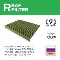 Фильтр воздушный салона HYUNDAI Tucson (04-),ix35 (10-) угольный антиаллерг. RAF FILTER RF002HYXY