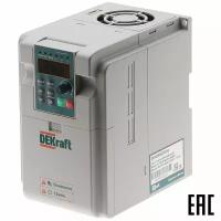 Преобразователь частоты DEKV060G2R2S2 2,2кВт 1 фаза 220В DEKraft