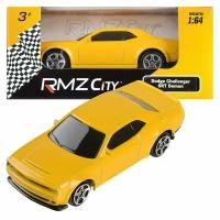 Машинка металлическая Uni-Fortune RMZ City 1:64 Dodge Challenger SRT Demon 2018 (цвет желтый) 344034S-YL