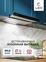 Встраиваемая кухонная вытяжка LEX HONVER G 600 BLACK