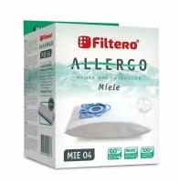 Мешки-пылесборники Filtero MIE 04 Allergo для пылесосов MIELE S, SBA, SGD, SGE, SGF и др, антиаллергенные 4 штуки, моторный и микрофильтр