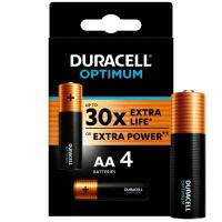 Aлкалиновые батарейки Duracell Optimum AA LR6 4шт