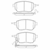 PN2901 Тормозные колодки дисковые NiBK (Черные)