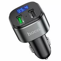 Автомобильное зарядное устройство (универсальное) Hoco E67 (QC3.0, FM модулятор) (черное)
