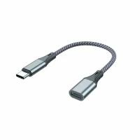 Адаптер Ks-is KS-838Gr-C USB-C M в Lightning F для зарядки и передачи данных