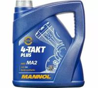 Синтетическое моторное масло Mannol 4-Takt Plus, 4 л, 1 шт