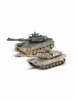 Танковый бой на радиоуправлении CROSSBOT 870623 Т-90 и ABRAMS M1A 1:24