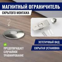 Магнитный напольный ограничитель для двери