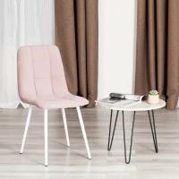 Стул для кухни TetChair Chilly Max, 1 шт., пыльно-розовый/белый