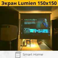 Рулонный без рамочный экран Lumien 150x150 см