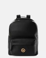 Рюкзак кросс-боди Versace 1A02187, фактура зернистая, зеленый, черный