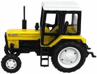 Коллекционная модель трактора МТЗ-82 Belarus металл (желтый) 1:43