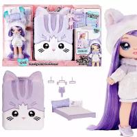 Кукла Игровой набор Na Na Na Surprise куколка Lavender Kitty и рюкзак