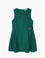 Платье Gloria Jeans, размер 7-8л/128 (32), черный, зеленый