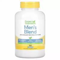 Super Nutrition, Men' s Blend, Antioxidant-Rich Multivitamin Plus Whole Food Power Blend, Iron Free, 180 Tablets