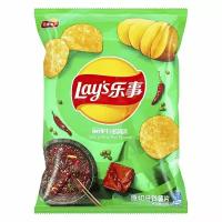 Картофельные чипсы Lay's Spicy Hot Pot со вкусом острого перца и мяса (Китай), 70 г
