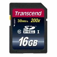 Карта памяти Transcend SDHC 16Gb I 200X Class 10