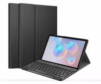 Клавиатура MyPads для Samsung Galaxy Tab S6 10.5 SM-T860 / T865 съемная беспроводная Bluetooth в комплекте c кожаным чехлом