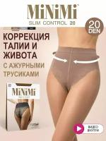 Колготки MiNiMi Slim Control, 20 den, размер 1-2, бежевый, коричневый