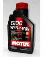 Моторное масло Motul 6100 Syn-Nergy 5W-40 синтетическое 1 л