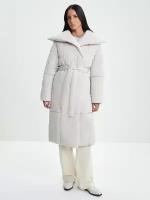 Zarina Стеганое пальто, цвет Бежевый, размер M (RU 46), 3420408108-62