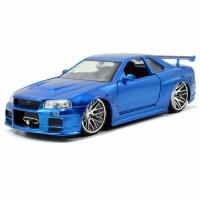 Модель автомобиля Jada Toys Fast & Furious - Brian’s 2002 Nissan Skyline GT-R (BNR34) (1:24) 97173