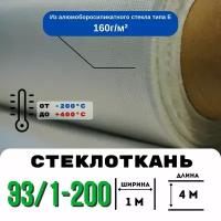 Стеклоткань ЭЗ/1-200, плотность 150-175 г/м ( для эпоксидки ), 4 метра