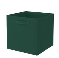 Короб для хранения стеллажный Spaceo Trench 31х31х31 см, 29.7 л, полиэстер, цвет - зеленый