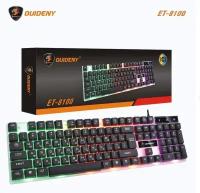 Клавиатура игровая 104 клавиши OUIDENY ET-8100 Black с RGB LED подсветкой