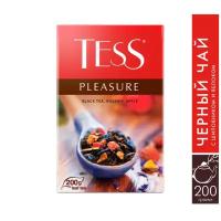 Чай черный Tess Pleasure листовой, яблоко, шиповник, 200 г, 1 пак