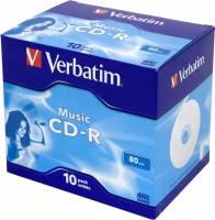 Диск Verbatim CD-R 700Mb 16x Jewel case (10шт) (43365)