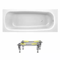 Стальная ванна Sanitana BLB Universal S398036AH000000N (B70HAH001N): металлическая ванна 170х70 см, с шумоизоляцией и ножками, толщина стали 3,5 мм