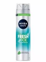 Nivea Гель для бритья Nivea Men Fresh Kick приятная свежесть с мятой, 200 мл